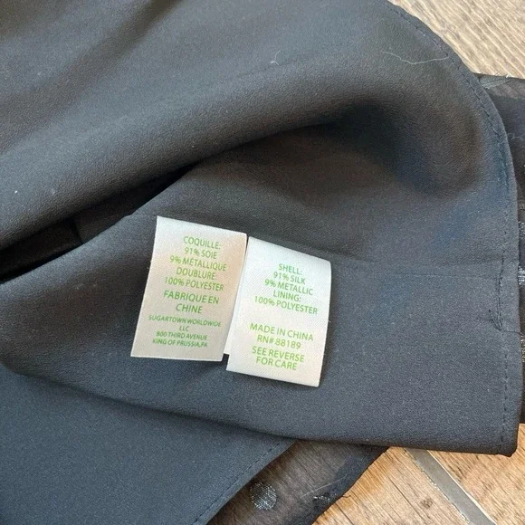 Lilly Pulitzer Florin Tank Top Onyx Moroccan Metallic Clip Back Women's Size XS - Picture 6 of 6